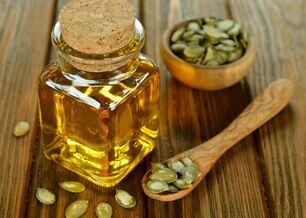 Pumpkin seed oil for showering