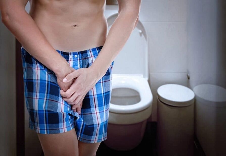 Emptying the bladder to prevent prostatitis