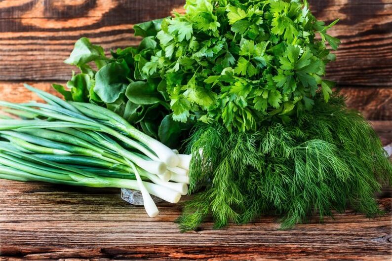 Greens for prostatitis
